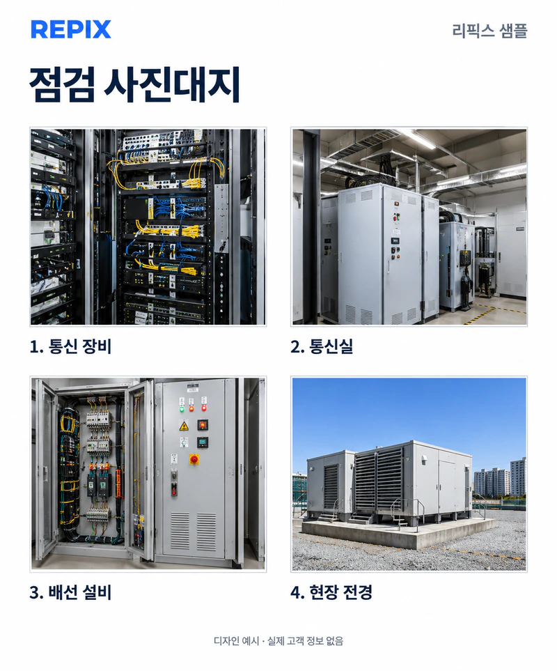 사진대지 디자인 예시